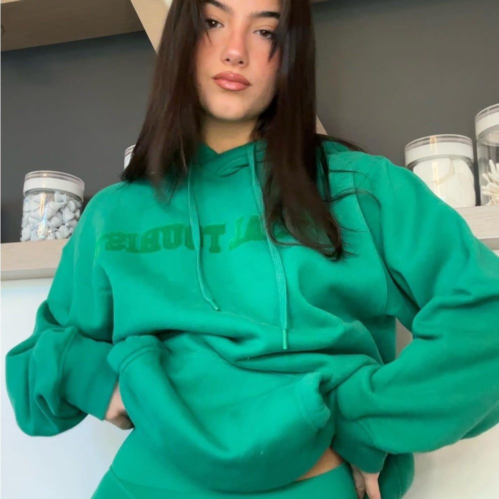 Hollister Green Social Tourist oversized hoodie! Unisex!